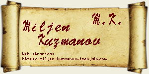 Miljen Kuzmanov vizit kartica